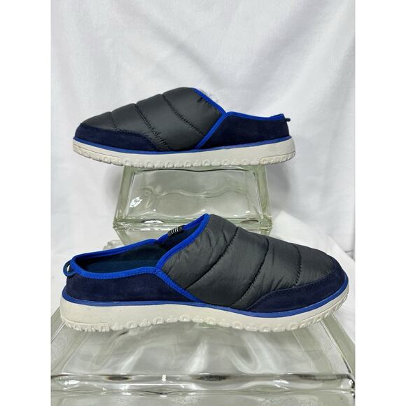 New LL Bean Mountain Classic Quilted Slipper Slide Mens Size 9 M Blue Gray main image 6